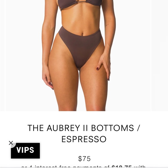 The Kenzie top and Aubrey II bottoms in espresso - Picture 4 of 11